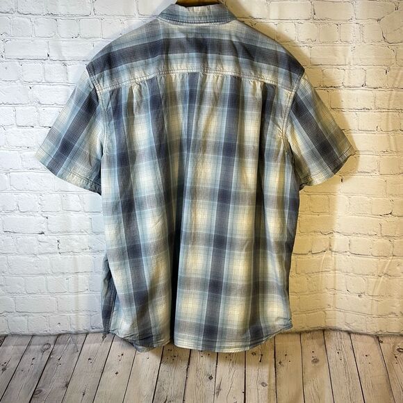 Carhartt Men's Relaxed Fit Shirt Size 2XL Plaid Short Sleeve Button Up 104174BLS - Picture 5 of 7